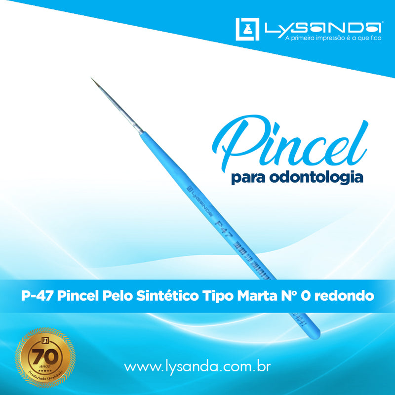 Pincel Pelo Sintético - Para Pintura, Glaze, Resina Fotopolimerizável - Lysanda