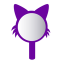 Espelho de Mão Divertido Lysanda - Modelos Gatinho, Cachorrinho, Borboleta - Lysanda