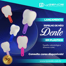 Espelho de Mão em Plástico Formato Dente - Lysanda - Ferramenta Visual para Educação Dental - Lysanda