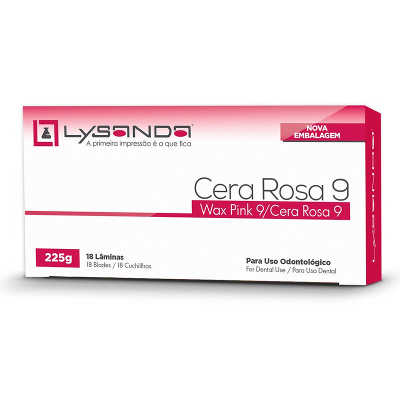 Cera 9 Lysanda - Pacote com 18 Lâminas | Precisão para Moldagem e Registro de Mordida - Lysanda