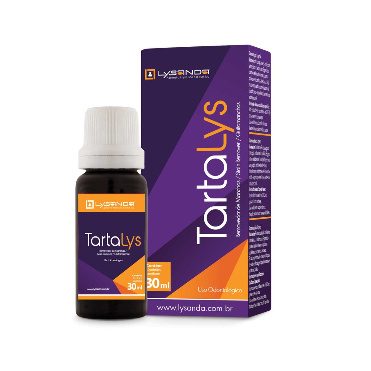 Removedor de Manchas TartaLys - Lysanda | Eficincia na Remoo de  Pigmentaes Dentrias