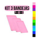 Kit com 3 Bandejas Autoclaváveis Lysanda - Tamanhos P, M e G | Organização e Esterilização Segura - Lysanda