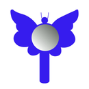 Espelho de Mão Divertido Lysanda - Modelos Gatinho, Cachorrinho, Borboleta - Lysanda