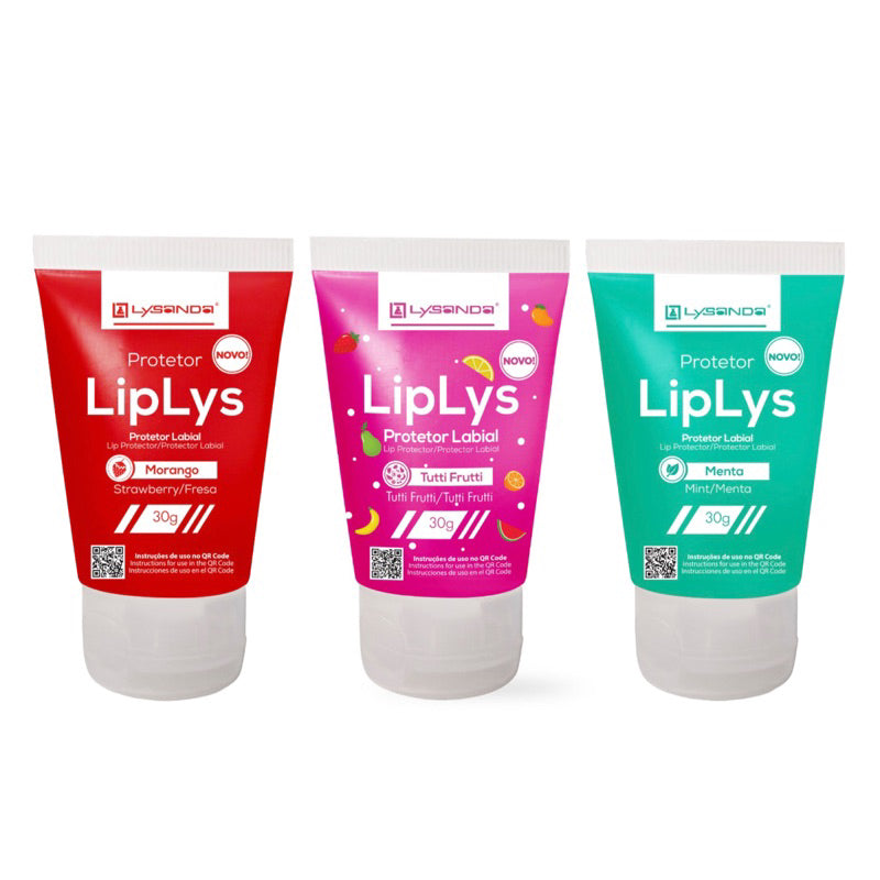 LipLys Lysanda - Protetor Labial Hidratante para Lábios Ressecados - Uso Diário e Odontológico - Lysanda