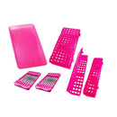 Kit Sterilys Plus para Esterilização Odontológica - Estojos e Bandejas, Vermelho, Lysanda - Lysanda