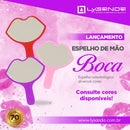 Espelho de Mão em Acrílico Formato Boca - Lysanda - Ideal para Exames Dentais - Lysanda