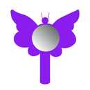 Espelho de Mão Divertido Lysanda - Modelos Gatinho, Cachorrinho, Borboleta - Lysanda