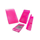 Kit 1 com GLITTER - Esterilização de Instrumentos Lysanda | Estojos e Bandeja para Organização Segura - Lysanda