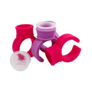 Anel Dappen em Silicone com 3 Batoques - Lysanda | Ideal para Odontologia, Micropigmentação, Alongamento de Cílios e Unhas - Lysanda