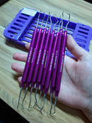 Kit Periodontia Curetas Gracey 8 Instrumentais Odontológicos - Lysanda