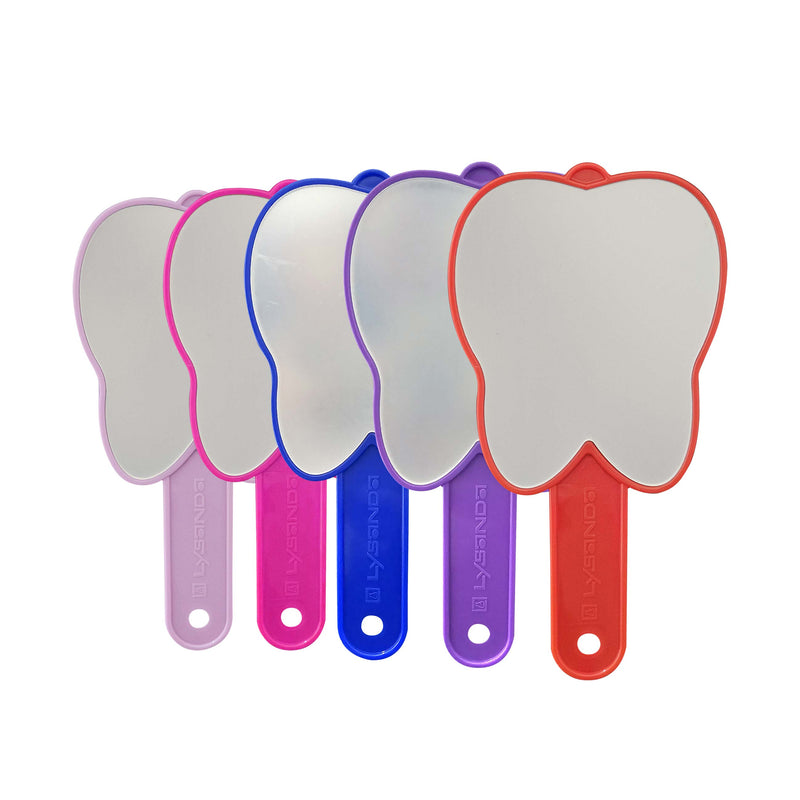 Espelho de Mão em Plástico Formato Dente - Lysanda - Ferramenta Visual para Educação Dental - Lysanda